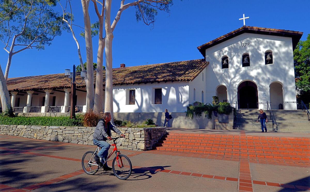 The mission in San Luis Obispo, part of the enjoyment of visiting this Central Coast town.