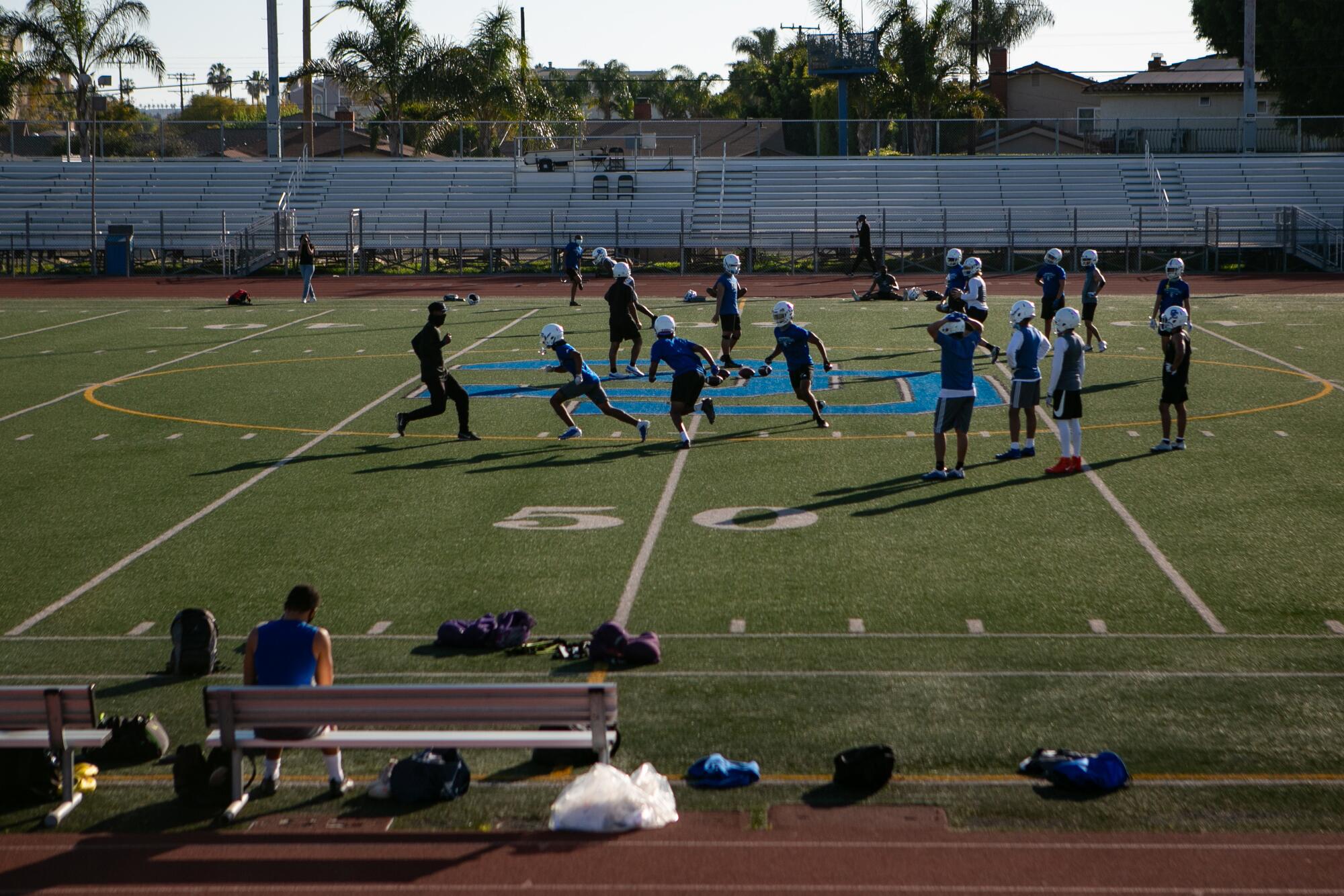 Culver City Centaurs finally got the go ahead to take the field for their first practice.