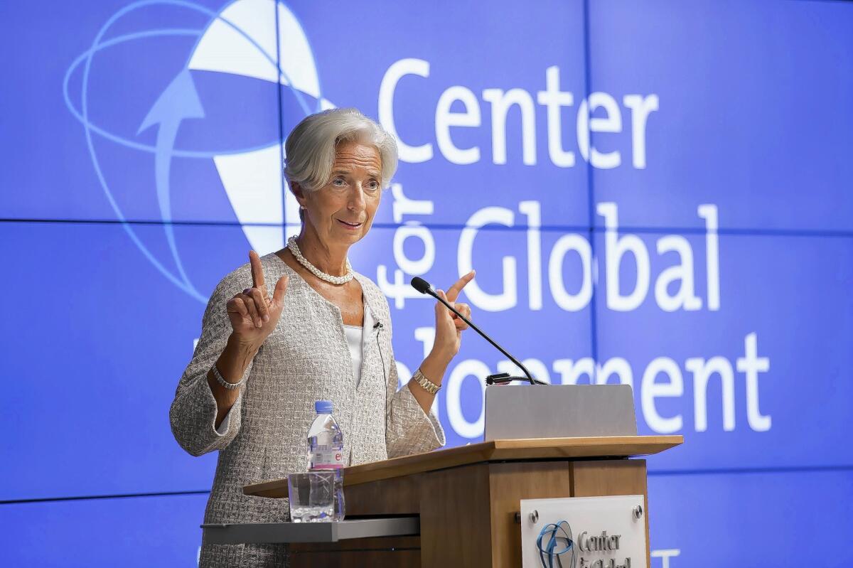 "Money and Tough Love” examines a powerful institution that few understand. Above, Christine Lagarde of the International Monetary Fund.