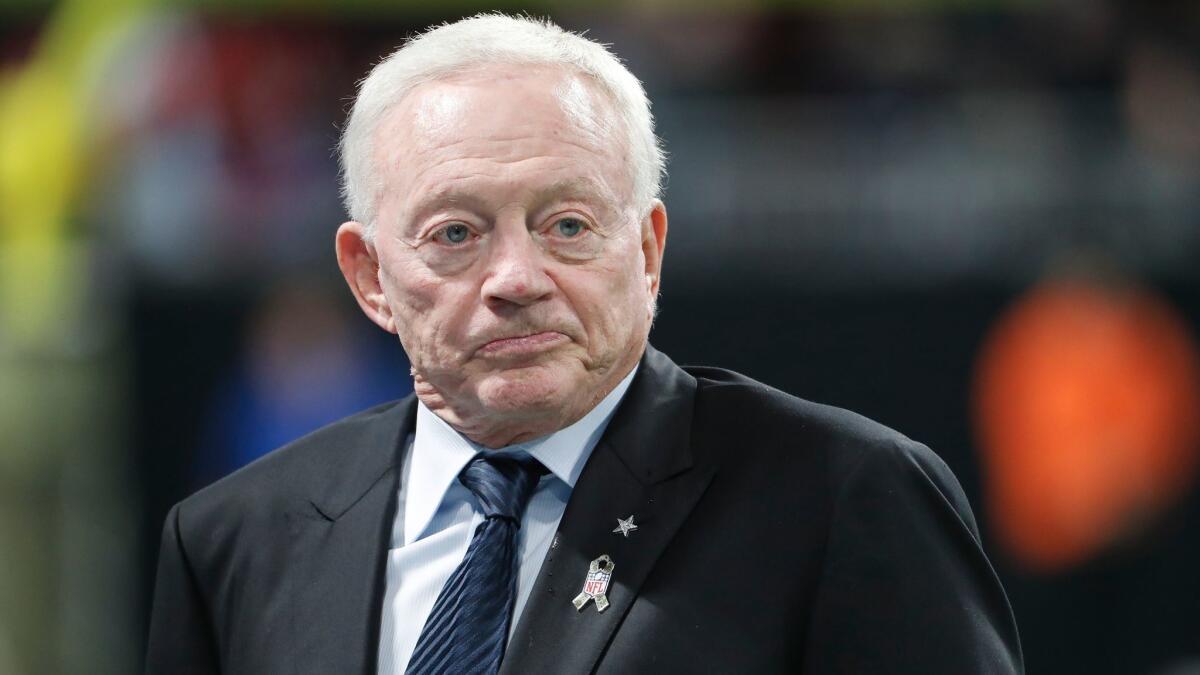 Dallas Cowboys owner Jerry Jones has been accused by the NFL of trying to sabotage contract negotiations with league Commissioner Roger Goodell.