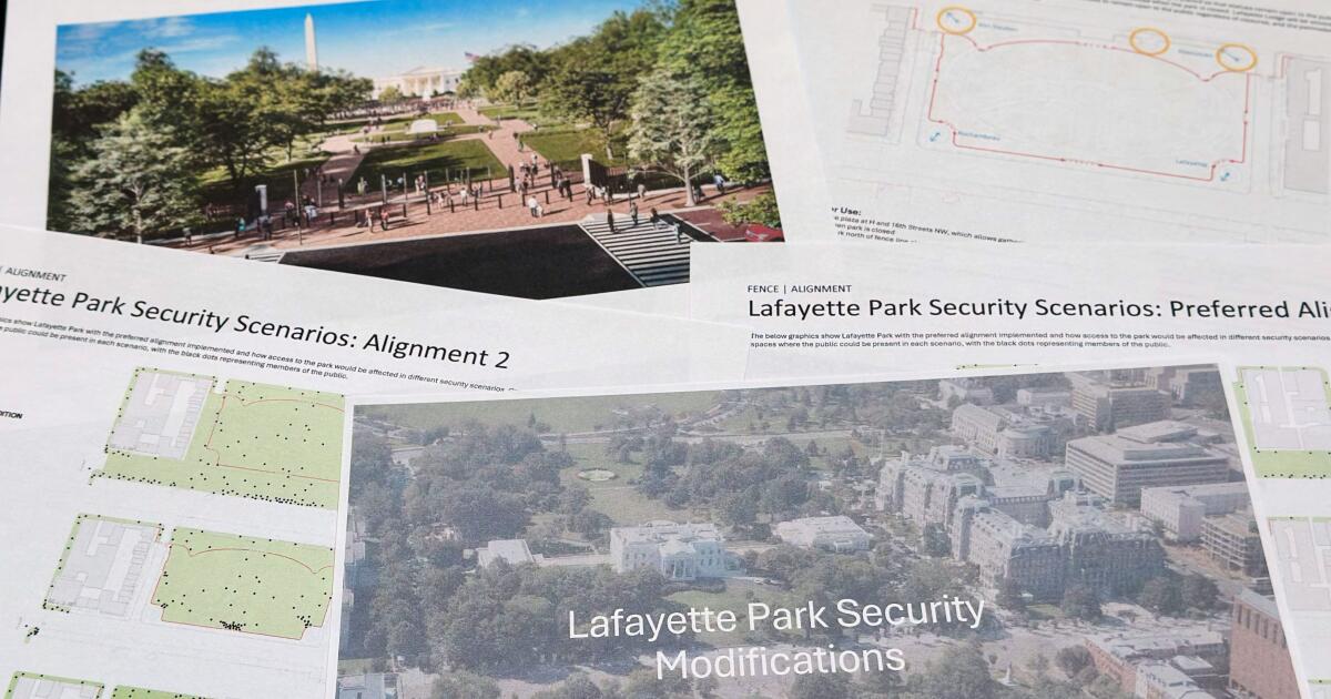 Un comité fédéral examine le plan d’étage et le point de contrôle des visiteurs de la Maison Blanche