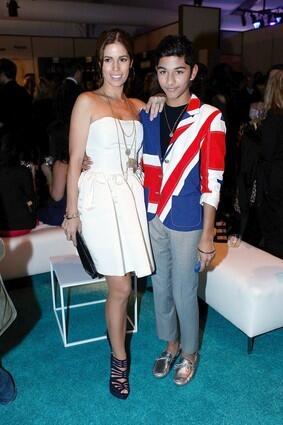 Ana Ortiz and Mark Indelicato of 'Ugly Betty' at Mercedes-Benz Fashion Week.