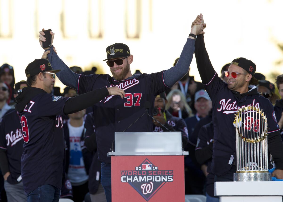 Stephen Strasburg, 2019 Nationals World Series champion, expected