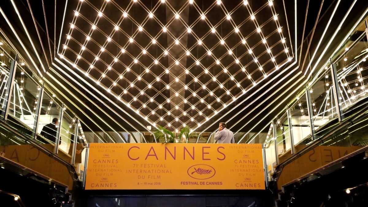 The Palais des Festivals at the 71st Cannes Film Festival.