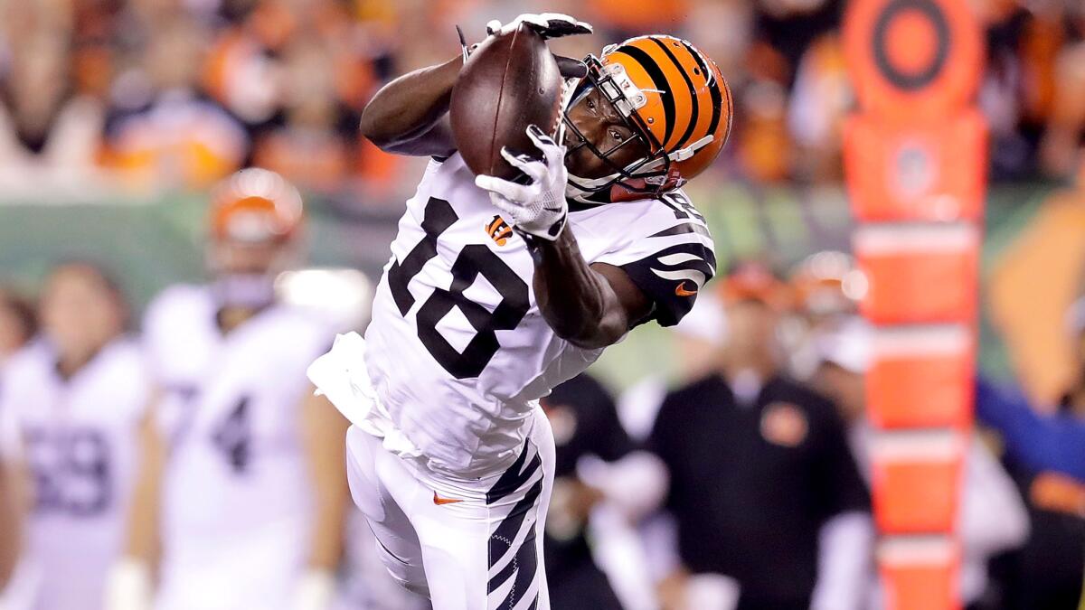 All-Pro receiver A.J. Green says he'll be ready to help the Bengals attempt to upset the Texans on Saturday.