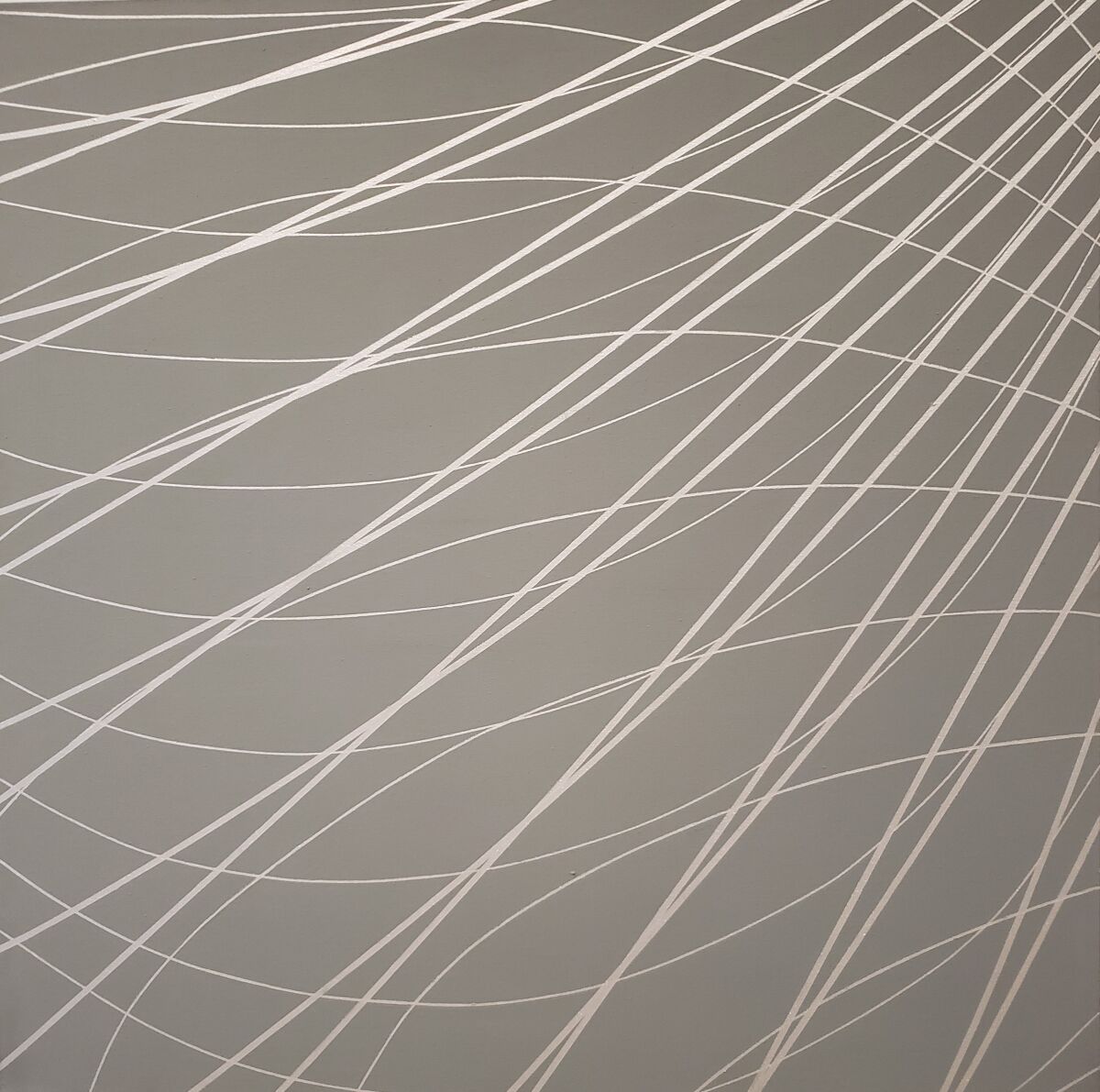June Harwood, "Untitled, from Network Series," 1968, acrylic on canvas