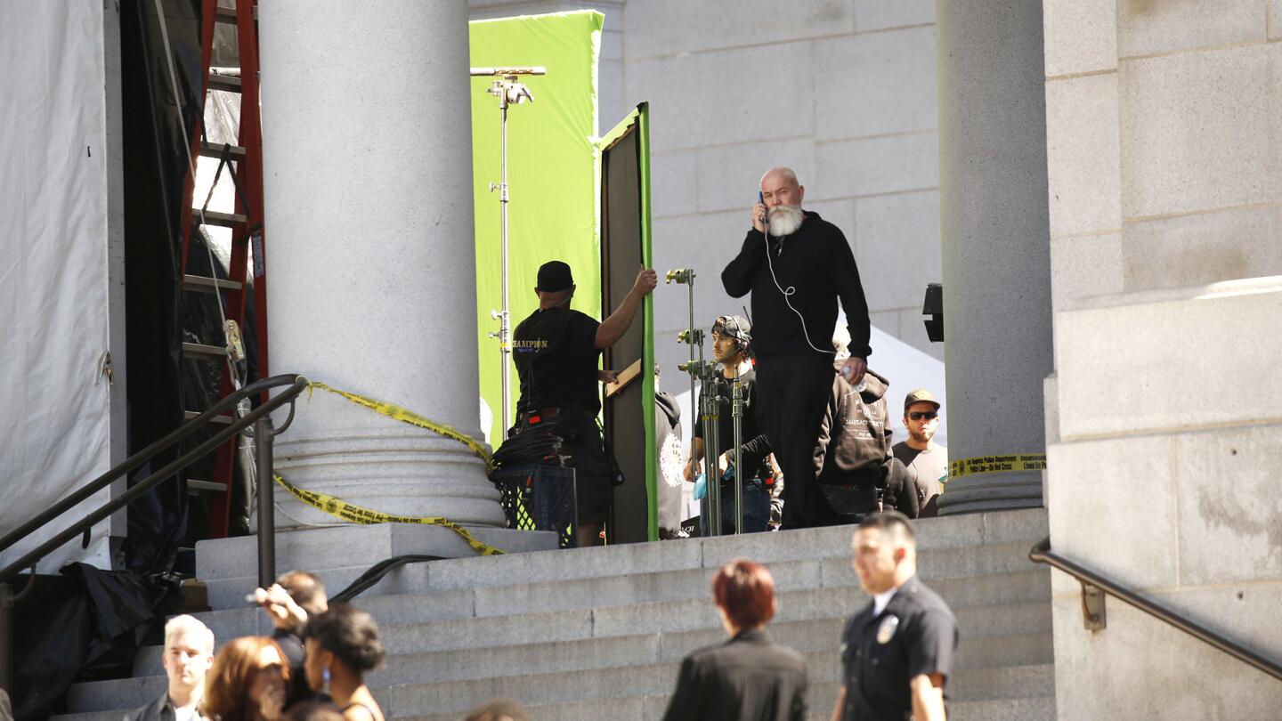 City Hall a hot spot for L.A. film shoots