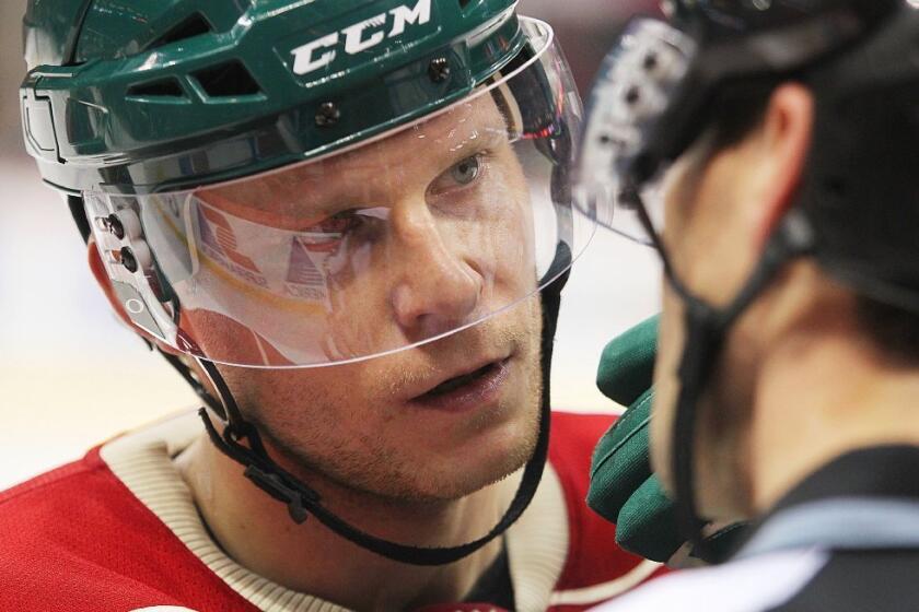 An ankle injury is keeping Mikko Koivu of the Minnesota Wild out of the Olympics for Team Finland.