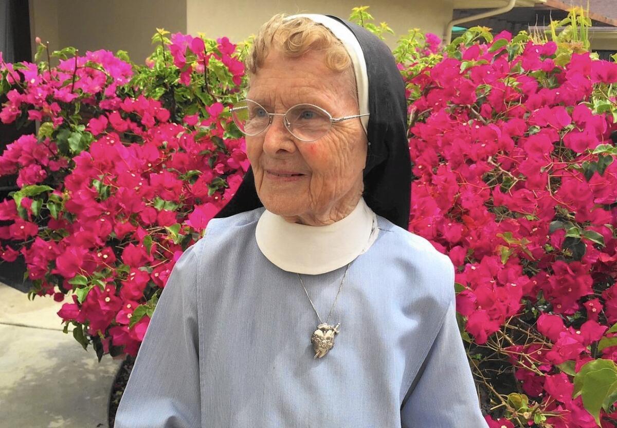 Sister Jean-Marie Dunne, 88, said she believes the Los Angeles Archdiocese has the legal right to sell a former convent to singer Katy Perry.