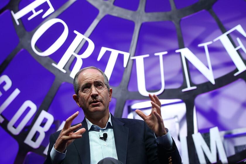 SAN FRANCISCO, CA - NOVEMBER 03: Comcast chairman and CEO Brian L. Roberts speaks during the Fortune Global Forum on November 3, 2015 in San Francisco, California. Business leaders are attending the Fortune Global Forum that runs through November 4. (Photo by Justin Sullivan/Getty Images) ** OUTS - ELSENT, FPG, CM - OUTS * NM, PH, VA if sourced by CT, LA or MoD **