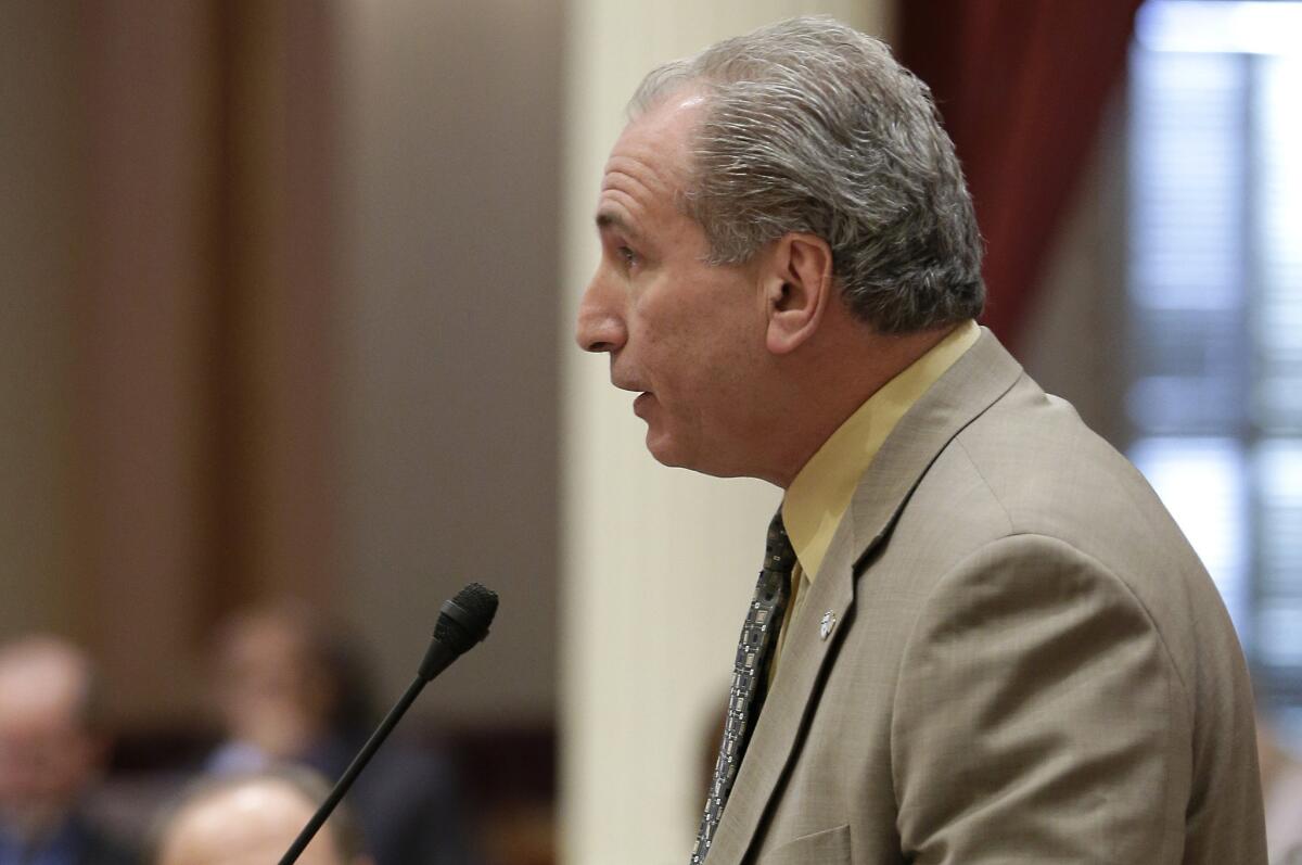 State Sen. Jeff Stone (R-Murrieta). Stone was the only Republican to vote for the two biggest anti-tobacco bills: One to increase the legal smoking age from 18 to 21, the other to regulate nicotine-laced electronic cigarettes like tobacco.