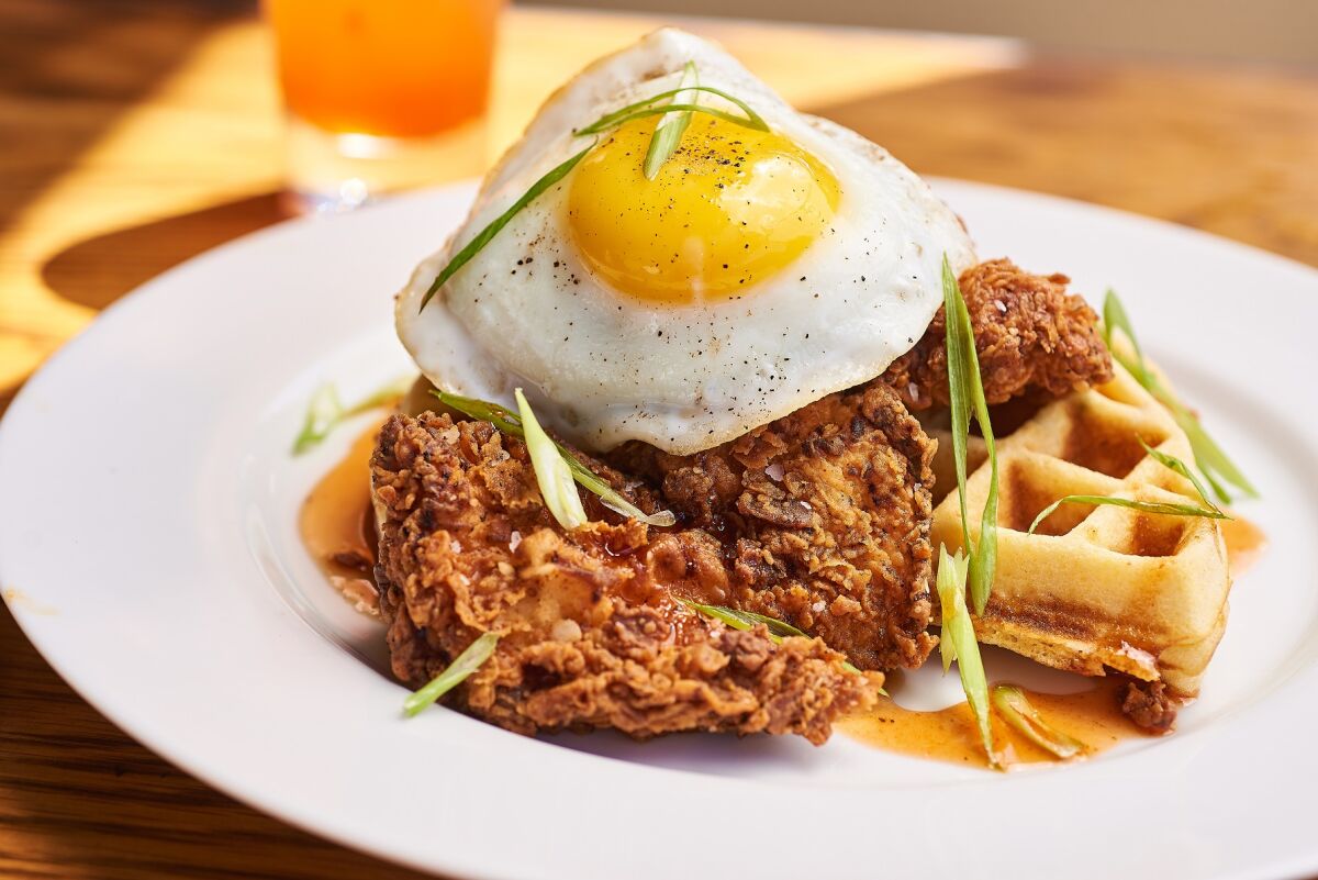 Union Kitchen & Tap in Encinitas will be offering Easter brunch with chicken and waffle on April 4.