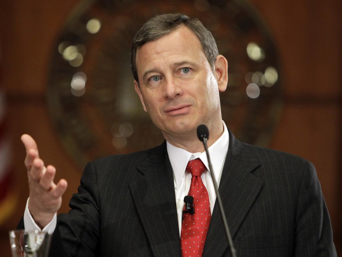 "An educated user of English would not describe Bond's crime as involving a 'chemical weapon,'" said Chief Justice John Roberts, seen here in 2010.