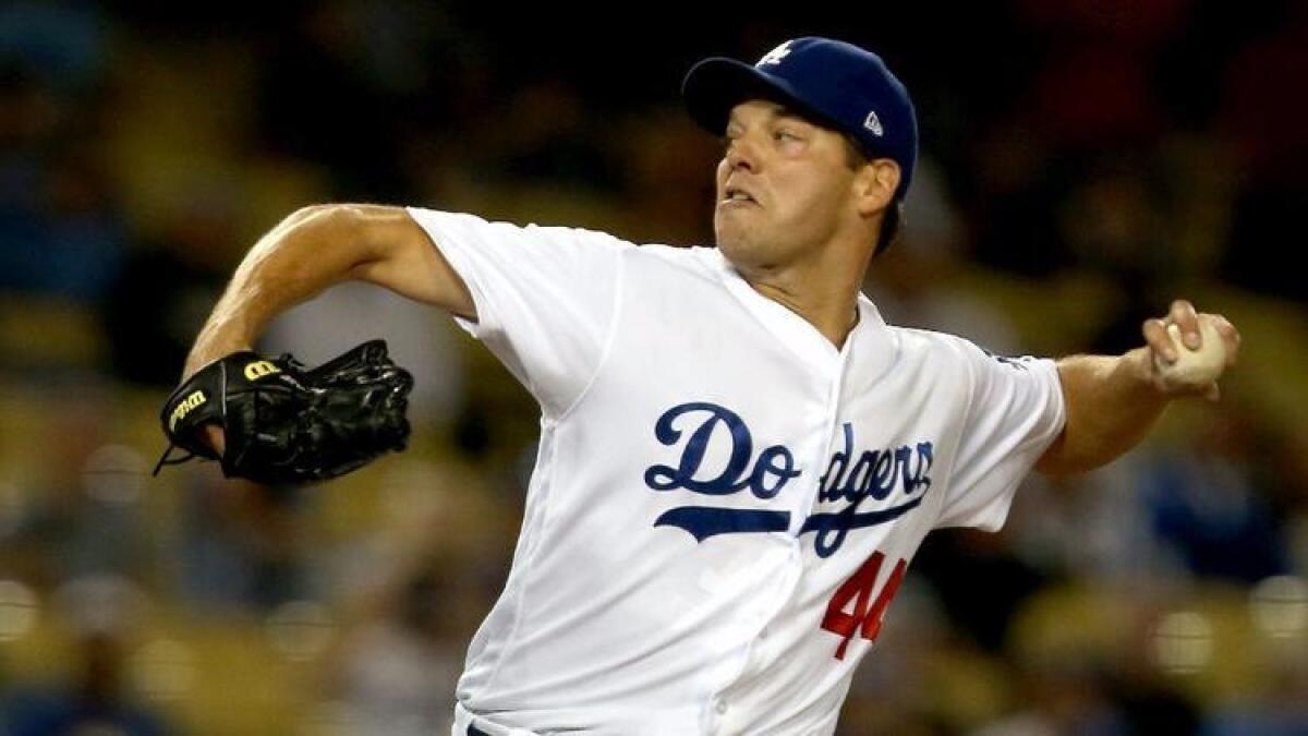 Rich Hill finished the regular season with a 12-8 record and a 3.32 earned-run average. He will start Game 2 in the National League division series.