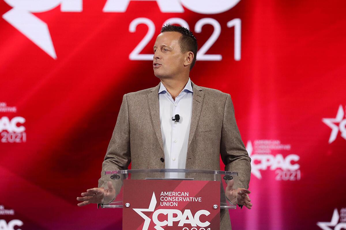 Ric Grenell speaks at the Conservative Political Action Conference in Orlando, Fla., on Saturday.