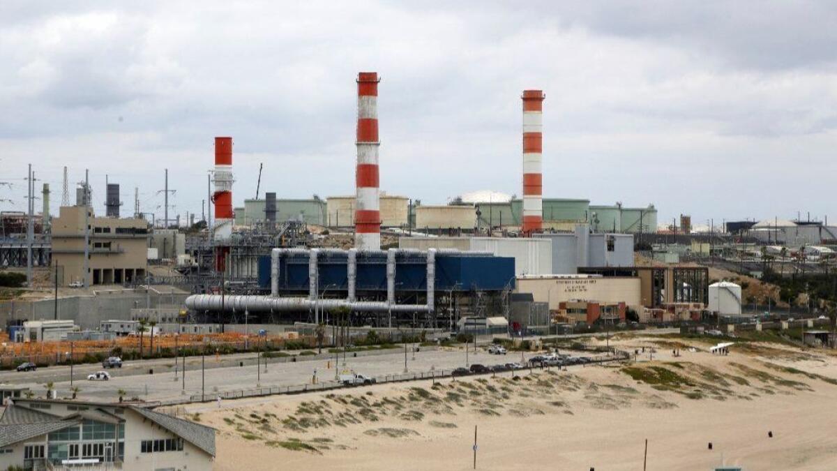 The Los Angeles Department of Water and Power's Scattergood Generating Station in El Segundo is seen in this photo taken in 2017.