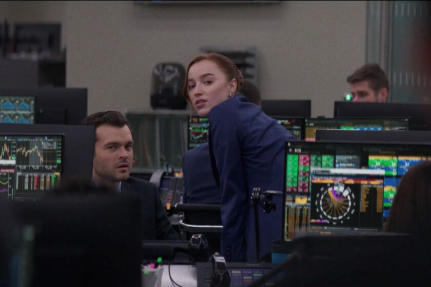 Alden Ehrenreich, left, and Phoebe Dynevor in 'Fair Play,' directed by Chloe Domont.