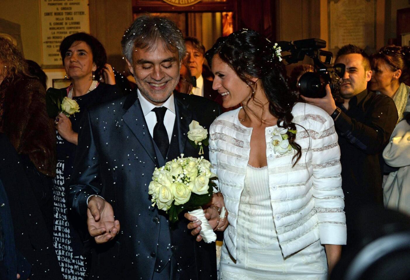 Celebrity weddings & engagements | Andrea Bocelli and Veronica Berti