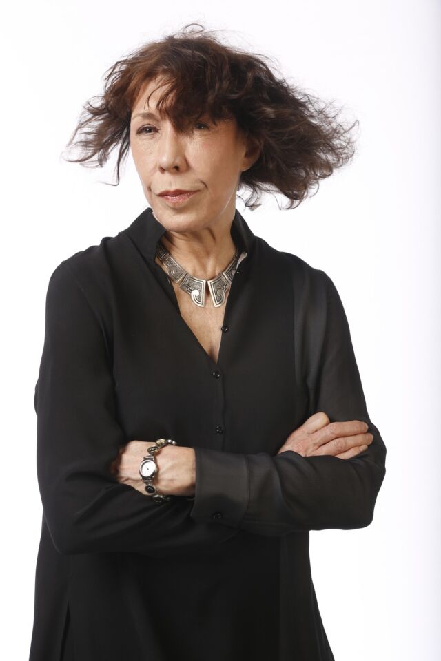 Lily Tomlin, winner for outstanding voice-over performance, at the L.A. Times photo booth at the 65th Annual Primetime Emmy Awards actors dinner on Friday.