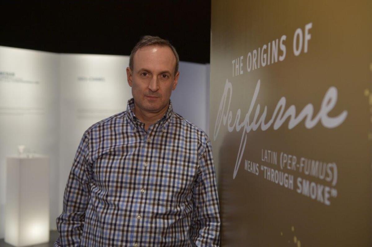 Fragrance expert Chandler Burr curated "Timeless Scents: 1370 to 2013," on display through Dec. 22 at the Wallis Annenberg Center for the Performing Arts in Beverly Hills.
