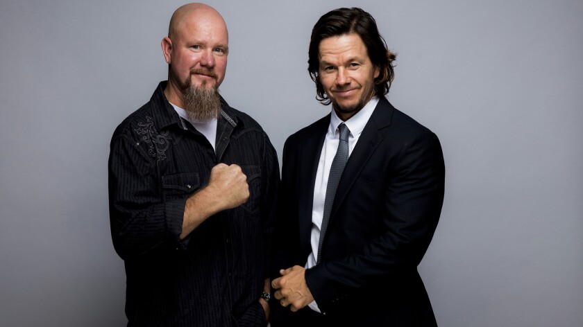 Former Deepwater Horizon chief electronics technician Mike Williams and actor Mark Wahlberg, who plays him in the upcoming the film "Deepwater Horizon."