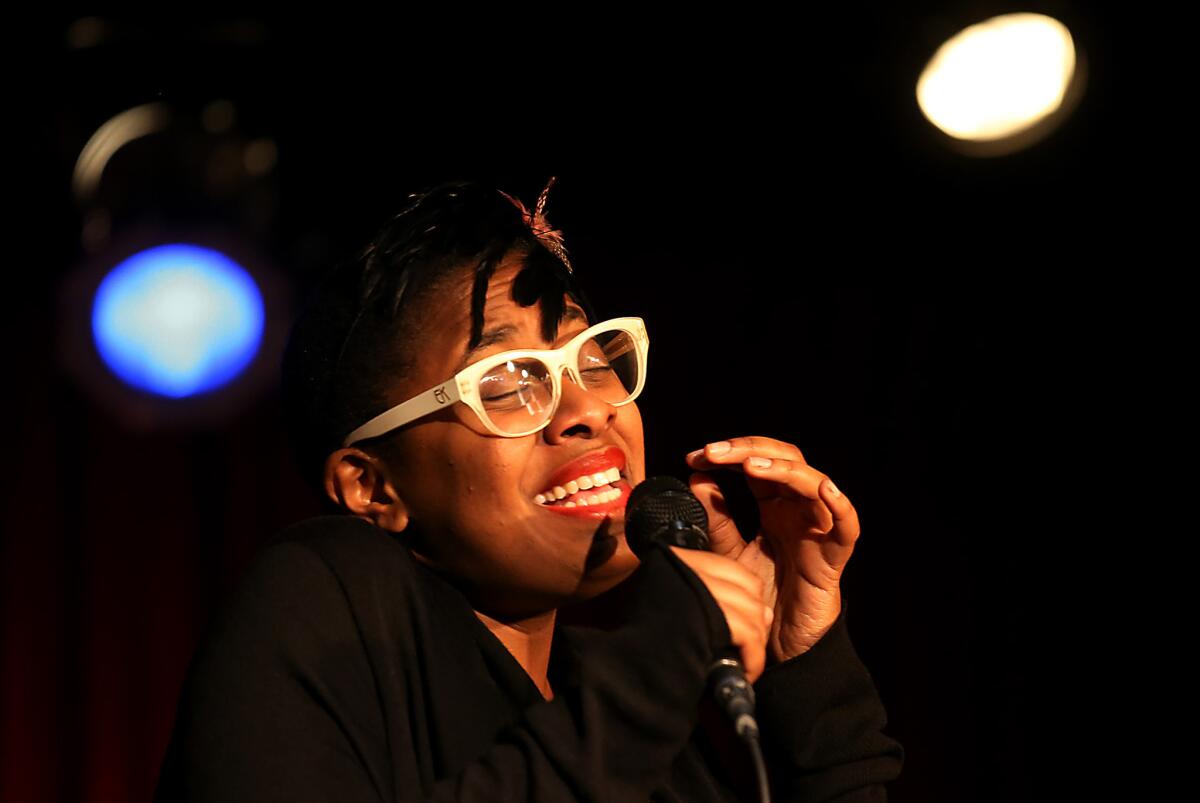 Jazz singer Cecile McLorin Salvant, shown in 2014, will perform at the Playboy Jazz Festival at the Hollywood Bowl in June.
