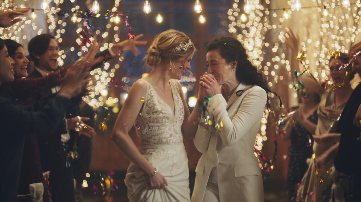 A scene from the Zola wedding ad that the Hallmark Channel pulled.