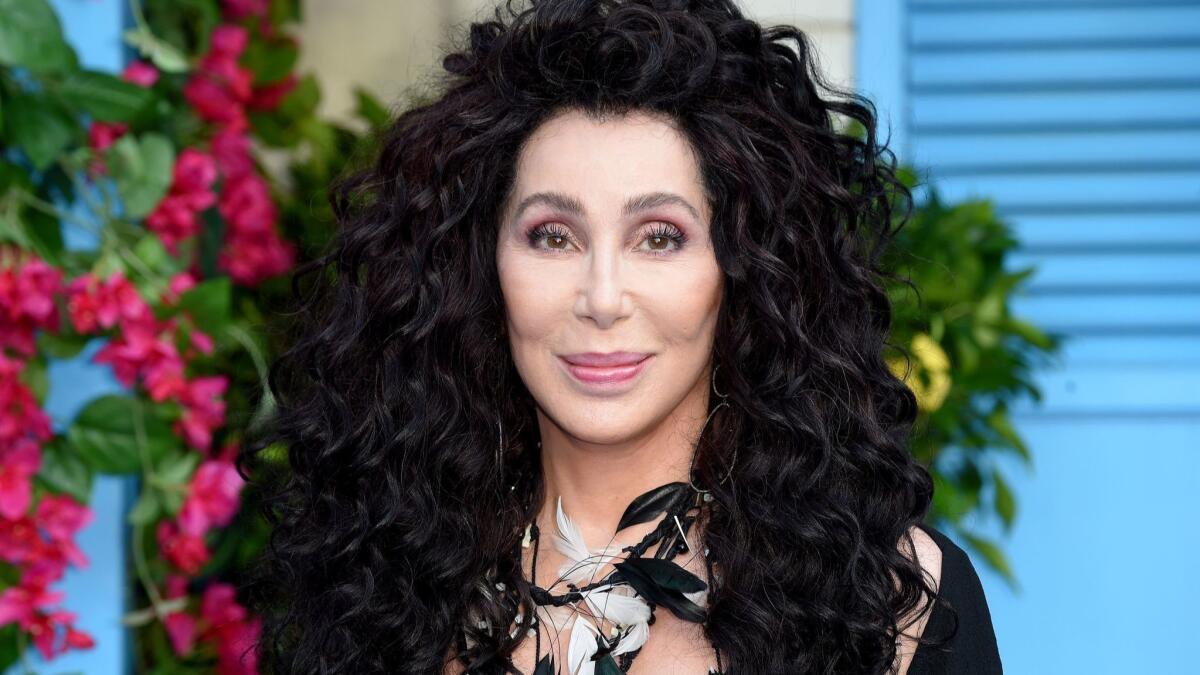 Cher walks the red carpet for the world premiere of "Mamma Mia! Here We Go Again" in London in July 2018.