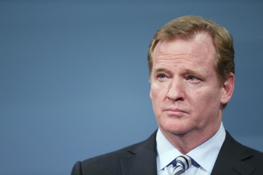NFL Commissioner Roger Goodell, shown in January, announced several steps Sept. 15 to help deal with domestic violence issues within the league.
