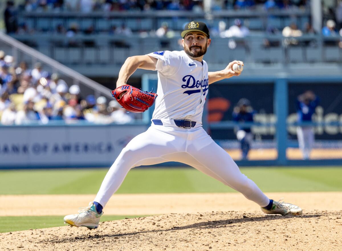 Dodgers relief pitcher Alex Vesia has a 1.92 ERA over 53 appearances dating to last July.