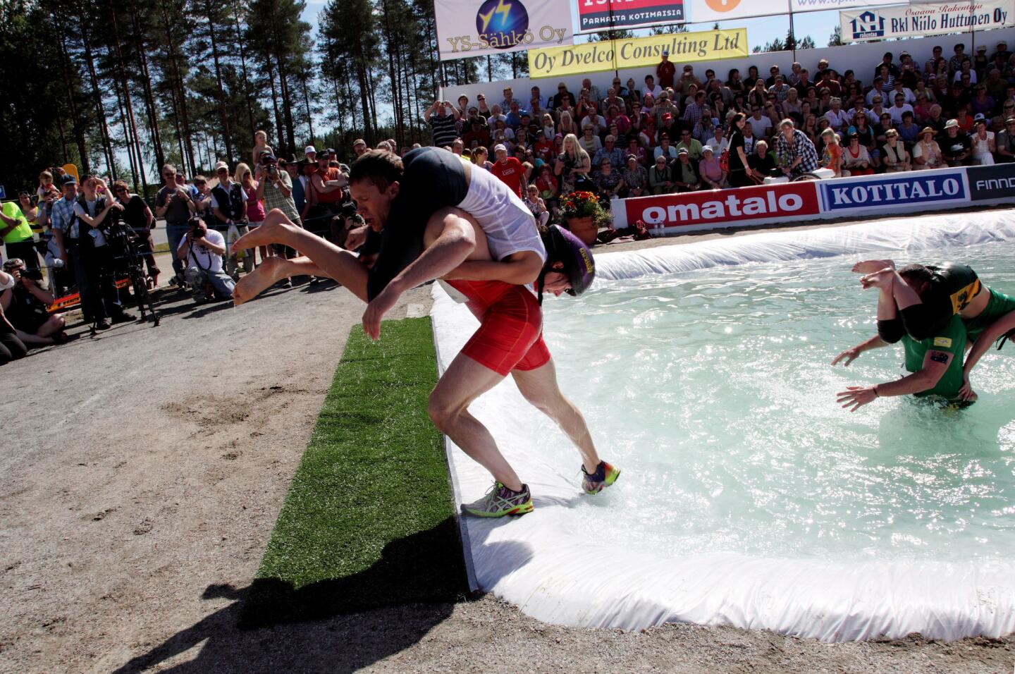 Wife Carrying World Championships, Sonkajarvi, Finland