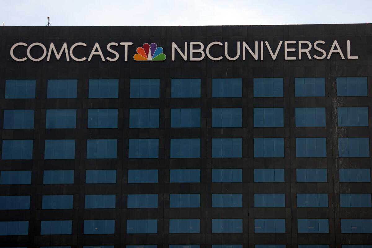 The Comcast/NBC Universal building also known as the UCP10 is seen in Universal City