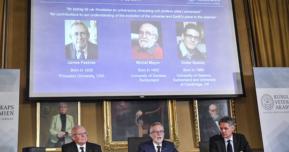Nobel Prize in physics goes to three scientists for their work in understanding the cosmos