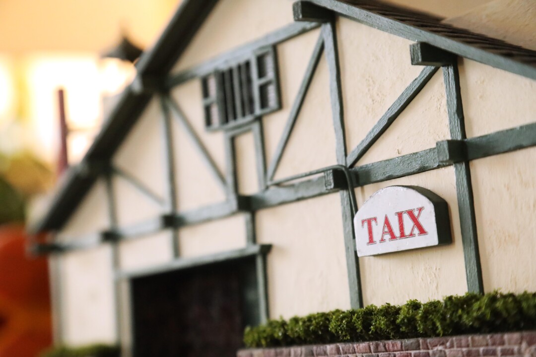 Kieran Wright's miniature creation of Taix French Restaurant