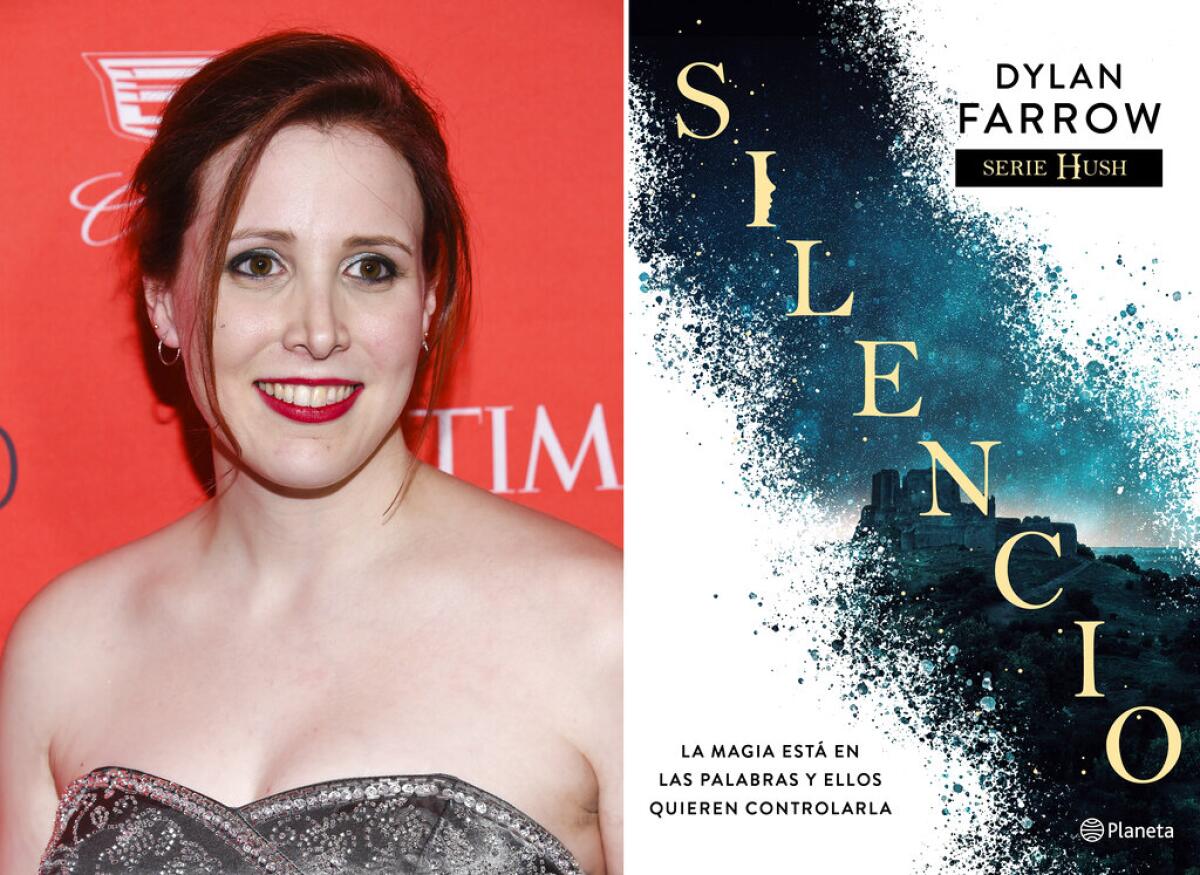 Dylan Farrow en la gala TIME 100 en Nueva York el 26 de abril de 2016, y la portada de "Silencio"