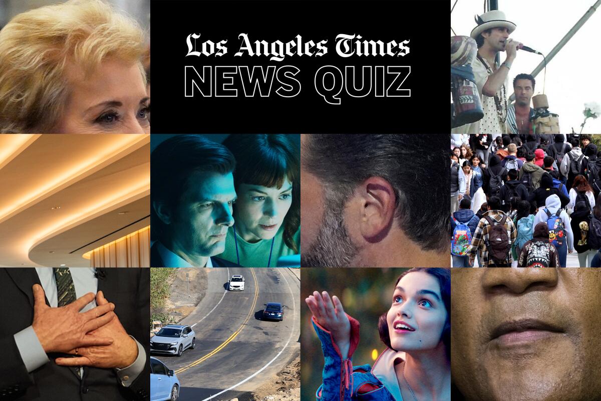 A collection of photos from this week's news quiz.