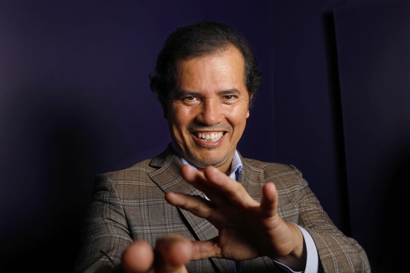 LOS ANGELES, CALIFORNIA--SEPT. 4, 2019--John Leguizamo stars in his one-man play opening soon at the Ahmanson Theater in Los Angeles. Photographed at the Ahmanson Theater on Sept. 4, 2019. (Carolyn Cole/Los Angeles Times)