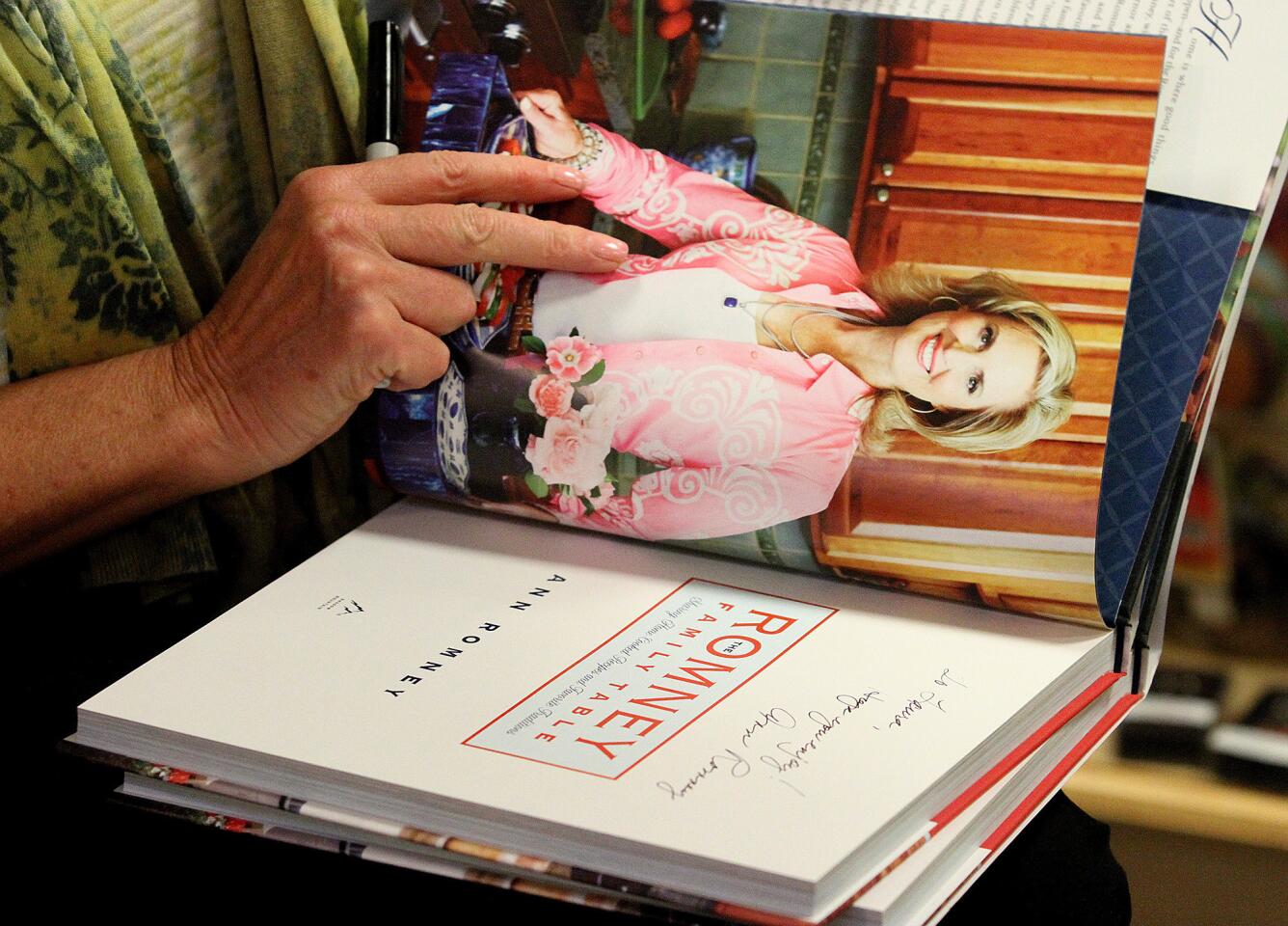 Photo Gallery: Ann Romney comes to Flintridge Bookstore to sign a cookbook she wrote