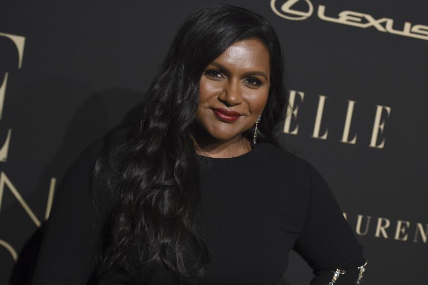 Mindy Kaling arrives at the 26th annual ELLE Women in Hollywood Celebration at the Four Seasons Hotel on Monday, Oct. 14, 2019, in Los Angeles. (Photo by Jordan Strauss/Invision/AP)