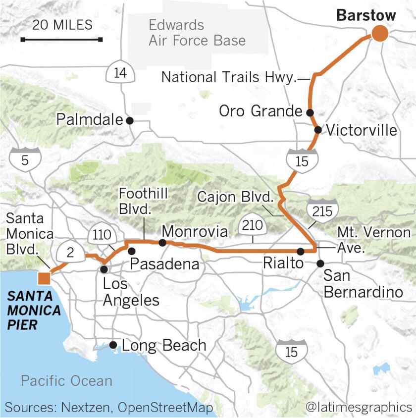 Route 66 In California Map Road trip: Here's our pick for Route 66 in Southern California 