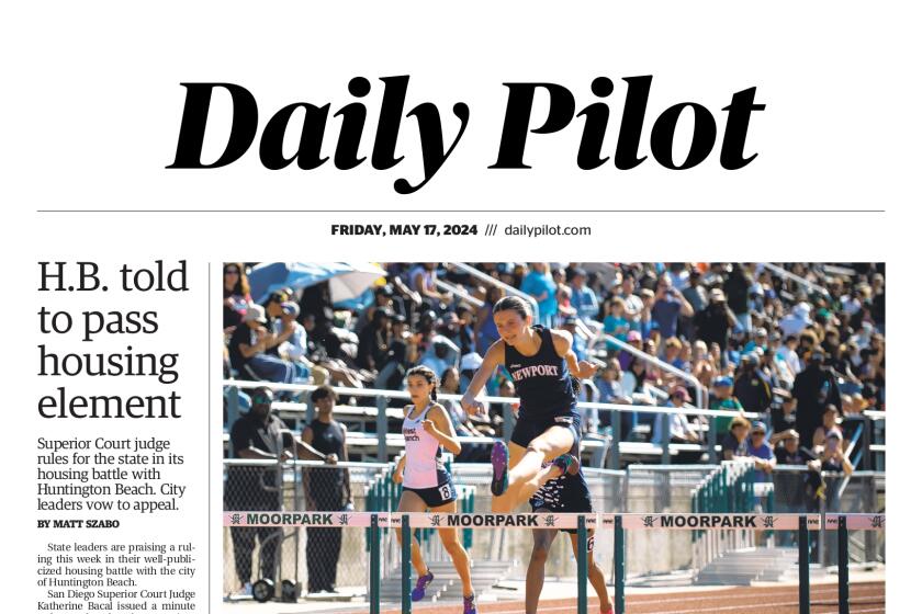 Front page of the Daily Pilot e-newspaper for Friday, May 17, 2024.