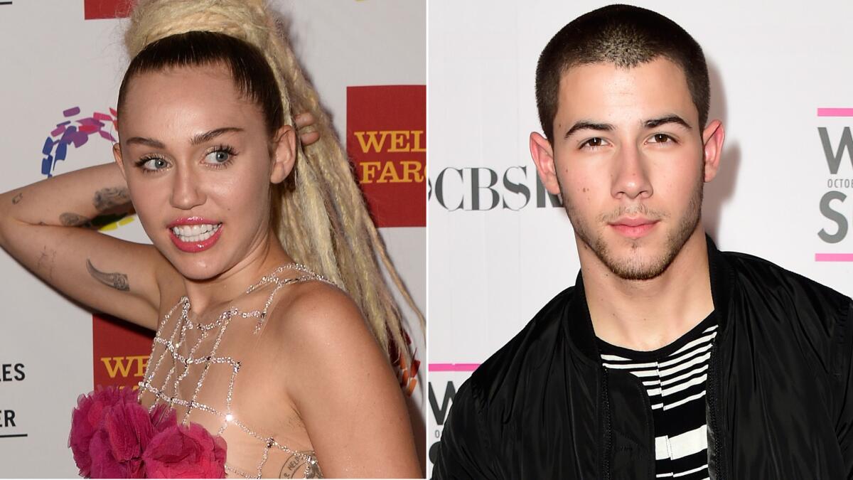 Miley Cyrus was Nick Jonas' sweat-inducing "first crush."