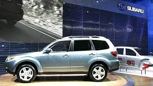 2009 Subaru Forester An all-new Forester trades in its squarish wagon look to become an unmistakable SUV -- albeit larger, longer and with a roomier interior and more ground clearance to boot. Subaru hopes that the redesign serves to give its U.S. sales a boost. To handle the rise in size, more horsepower is on tap from the Foresters 2.5-liter four-cylinder engine, and buyers can even opt for a sporty turbocharged XT model. Its due in dealers this spring, still priced in the mid- to upper $20,000s.