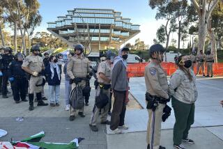 Dozens of pro-Palestinian protesters were arrested Monday morning at UC San Diego.