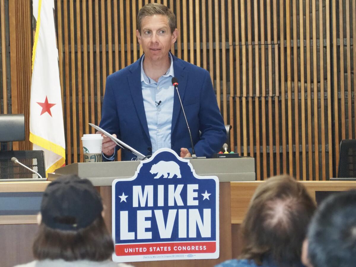 U.S. Rep. Mike Levin has held 100 town halls since entering office in 2019.