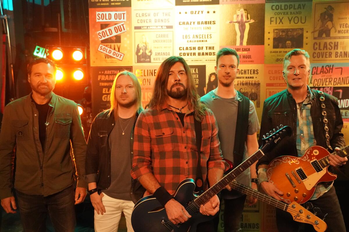 Fooz Fighters Brent Wright, Boll3t, Nicky Rich, Gui Bodi and David Tishenkel (from left)