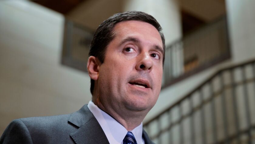 In a statement, Rep. Devin Nunes (R-Tulare) thanked the House Ethics Committee for "completely clearing me today of the cloud that was created by this investigation."