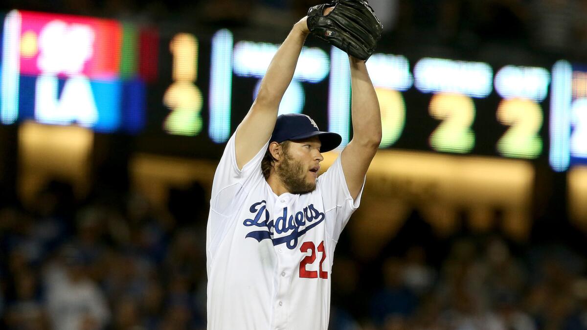 Clayton Kershaw and the Dodgers are trying to secure home-field advantage in the first round of the playoffs.