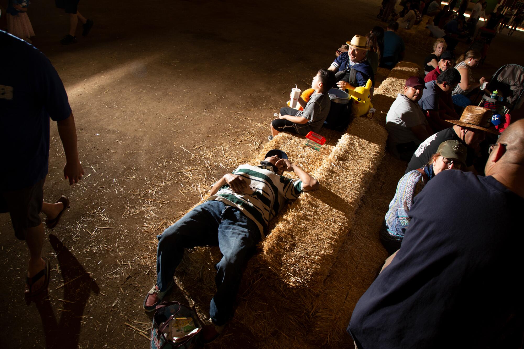 The Los Angeles County Fair has a petting zoo and farm.