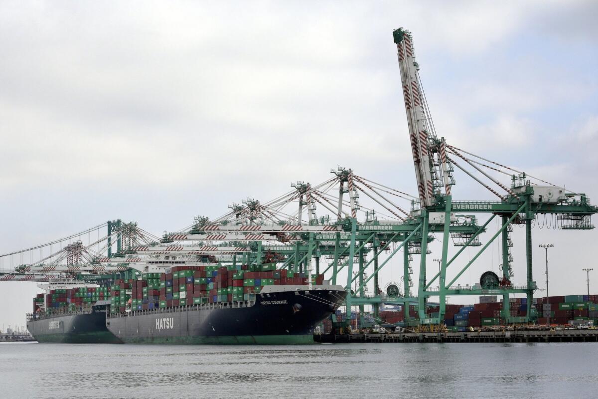 Southern California is home to the nation's two busiest ports, which handle 40% of U.S. container imports.